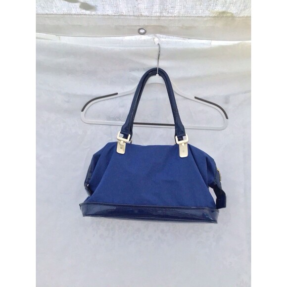 Ann Taylor Satchel, Blue,2 Pockets Zip Outside,3 Inside,plus Coin Purse - Picture 2 of 5